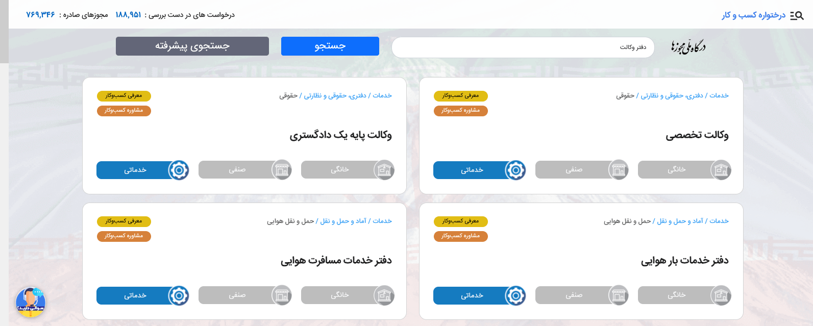نحوه ورود به سامانه صدور مجوزهای کسب و کار مرحله ششم