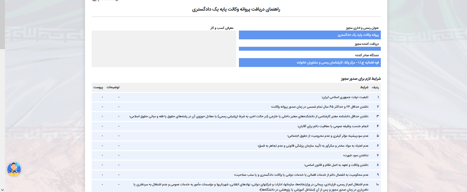 نحوه ورود به سامانه صدور مجوزهای کسب و کار مرحله هفتم