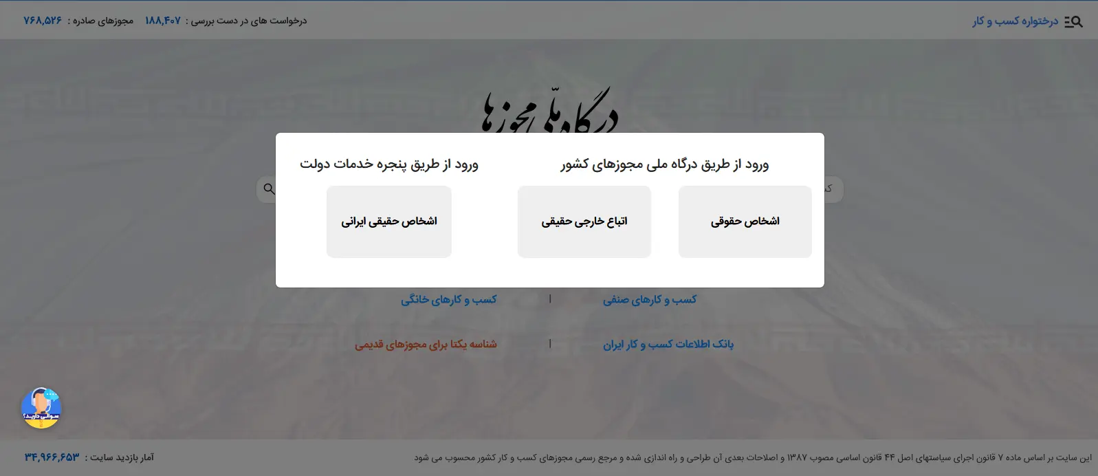 سامانه صدور مجوزهای کسب و کار2
