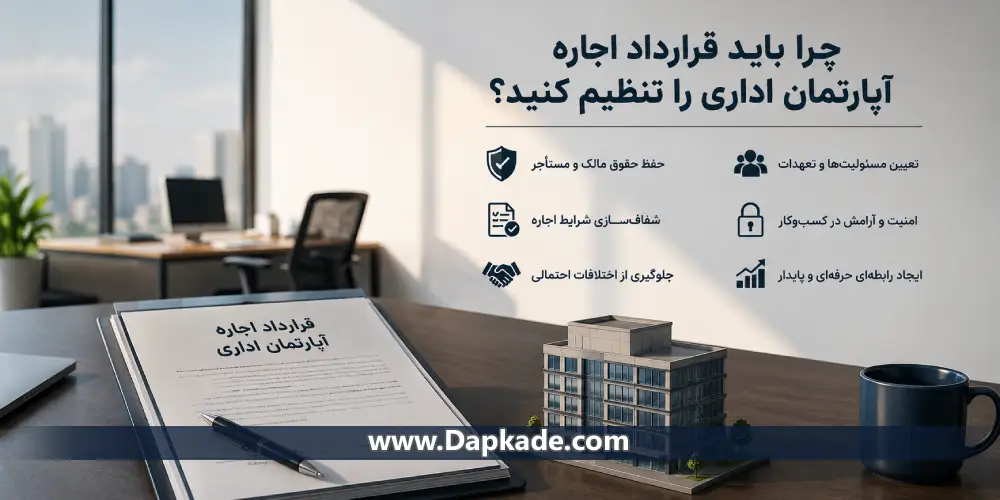 چرا باید قرارداد اجاره آپارتمان اداری را تنظیم کنید؟ کاربردها و مزایا