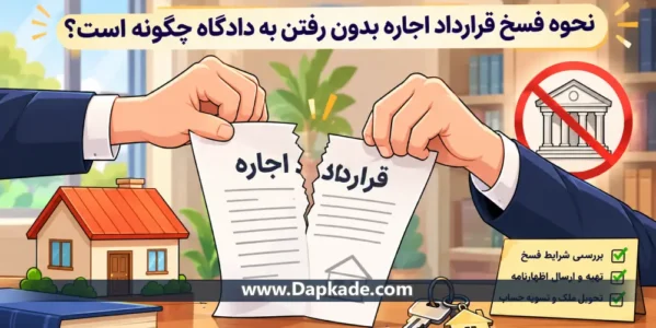 نحوه فسخ قرارداد اجاره بدون رفتن به دادگاه