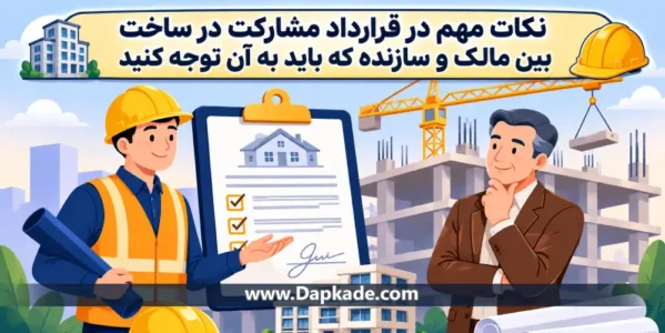 نکات مهم در قرارداد مشارکت در ساخت بین مالک و سازنده